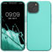 kwmobile Funda para Apple iPhone 14 Carcasa - Case TPU y Silicona Ultrafino - Antigolpes con Bordes elevados - Apto Carga inalámbrica - Turquesa metálico