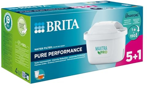 Brita Lot de 6 filtres pour carafe filtrante MX+ Pro