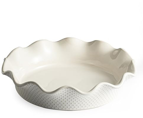 MIKIGEY PIE PAN, Dot, Off-white, Extra Large, Off-white, Extra Large