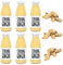PRESSUICE Fresh Strong Ginger Juice not from concentrate - 6 bottles pack x 240 ml Vege Juices NFC - Pressed Ginger Semi Sweet Drink - No added Sugar - Natural Sugar Free Press - Soft drinks