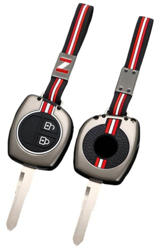 Happyit Auto Zink-Legierung Schlüssel Fall Halter für Suzuki SX4 Swift Liana Vitara Jimny Alto Ignis Esteem 2 Tasten