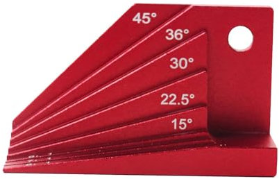 Wuyooprt Winkelmesser, Winkelmesser, Kegellehre | Metall-Specht-Winkelsuchwerkzeug | Roter Messblock für Tischkreissägen für die Holzbearbeitung auf Baustellen, Häusern und Schreinereien