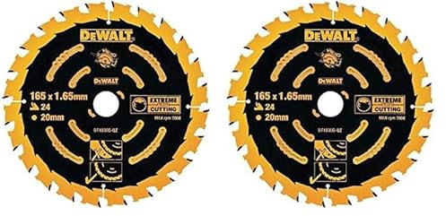 DEWALT DT10300-QZ 165mm Corded Extreme Framing Blade (Pack of 2)
