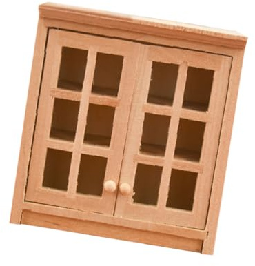 ibasenice 1stück Mini Holz Wandregal Für Puppenhaus Dekoratives Möbelstück Für Mini Räume Handgefertigter Wandschrank Aus Holz Für Kreative Kinderzimmergestaltung