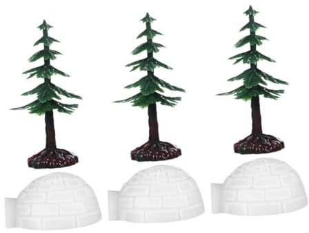 Cabilock 6stücke Mini-iglu Selbermachen Für Künstliche Mini-weihnachtsbäume Robustes Schneehaus-Modell Als Winterdeko DIY-weihnachtsbaumschmuck Für Bastelideen Iglu-Dekorationen Für Weihnac