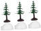Cabilock 6 Stück Schneebauungsmodell Winterdekorationen Fürs Büro Modell Weihnachtsbaum Mini-Weihnachtsbaum-Handwerk Modell Weihnachtsbäume Mini-iglu- Weihnachtsminiaturen Plastik