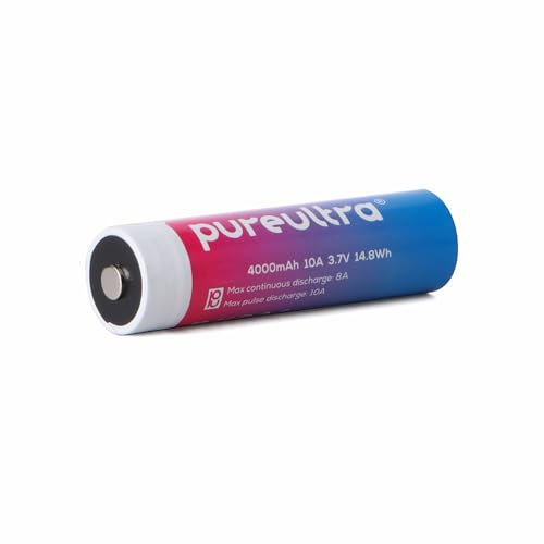 PureUltra Batterie au lithium - 10 A - 4000 mAh - 3,7 V - Protégée - Rechargeable