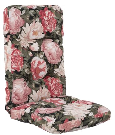 PATIO Hochlehner Auflage Cordoba 124 x 48 cm Sitzauflage gesteppt Taschen zur Befestigung für Gestell bis 45 cm breit mit Ø 18 mm Rohrdicke