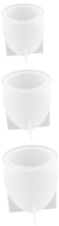 LOLIPPYY 3 pièces Moules Œufs Silicone Forme de Sphère pour Époxy Flexibles et pour Décoration Maison et Artisanat