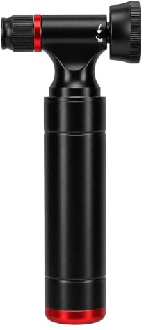 Yosoo Health Gear Mini Pompa per Bici Pompa per Pneumatici per Bicicletta in Lega di Alluminio con Manometro per e Valvola Francese Gonfiatore per Pneumatici per Bici CO2 Portatile per Ciclisti di