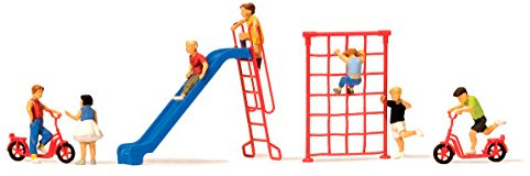 Preiser 1/87 th – pr10616 – Modelleisenbahnen – Spiele Im Freien mit Kindern