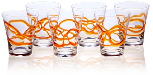 BICCHIERE CERALACCA ACQUA 38 cl ARANCIONE Pz 6