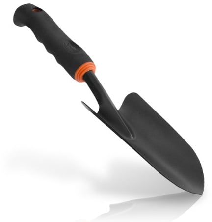 BRADAS - KT-Y6001 Paletta larga in acciaio, Trapiantatore manuale da giardino per piccole piante, fiori e verdure, Larghezza 8 cm, estrattore con punta affilata, spargiconcime per giardinaggio