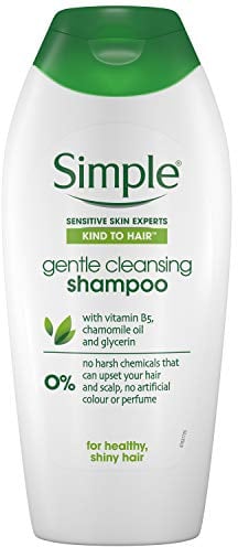 Simple Sanftes Reinigungsshampoo mit Vitamin B5, Kamillenöl und Glycerin Haarpflege für gesundes, glänzendes Haar, 6 x 400 ml