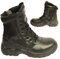 POWCOG Delta: Comfortable Black Leather Military Patrol Combat Boots with Sturdy Side Zip and Safety Steel Toe Cap - Size: 7 UK | 41 EUR
