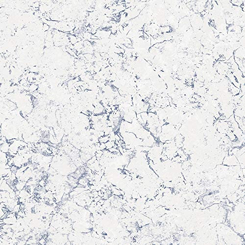 FH37526 - Homestyle Marble Design Blue White Galerie Wallpaper