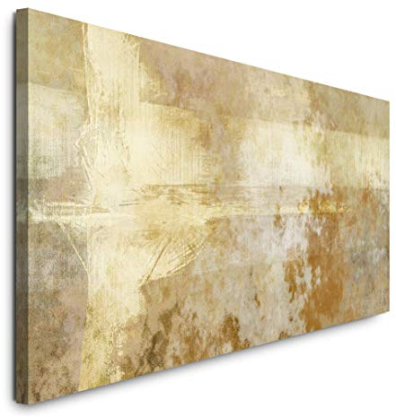 Paul Sinus Art GmbH Abstrakt 120x 50cm Panorama Leinwand Bild XXL Format Wandbilder Wohnzimmer Wohnung Deko Kunstdrucke