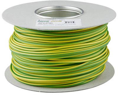 Earth Sleeving 4.0mm 100m Drum Green/Yellow Reel