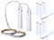 2 Kit Striscia Led a Batteria, 6V 2,4W 30 SMD Lunga 1 Metro, IP 65 Con Sensore Movimento, Ottimo Per Armadio Guardaroba Scale Corridoio Cucina (Bianco Caldo 3000k)