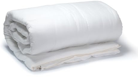 Casa Colori Therapiedecke Anti Stress Gewichtsdecke für Erwachsene Beschwerte Decke in verschiedenen Ausführungen schwere Decke für Angst und Schlafstörungen 135x200 cm weiß