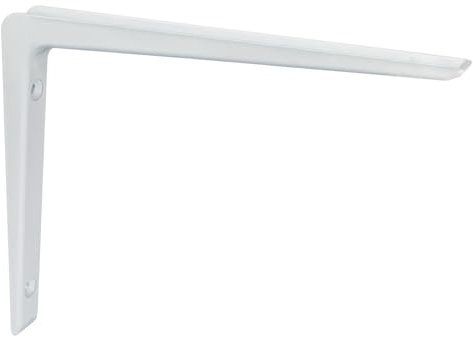 Regalträger Regalhalter Regalwinkel 200mm x 300mm Winkelträger - Regalkonsole zur Wandmontage 1 Stück Regalhalterung Wandregal Aluwinkel Weiß Winkelkonsole für Mikrowellen Schwerlastwinkel