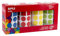 APLI Kids 18804 - Packung mit 8260 Gummibändern in 4 Rollen (blau, rot, gelb und grün) mit gemischten geometrischen Formen (Kreise, Quadrate, Rechtecke und Dreiecke), 20 mm, permanenter Klebstoff.