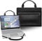 LiuShan 2 in 1 PU Leder hülle + Laptoptasche für 14 Lenovo ThinkPad X1 Carbon 5th Gen/6th Gen/7th Gen/8th Gen & ThinkPad X1 Yoga 4th gen/5th gen & ThinkBook 14 G2 ARE[Not fit ThinkBook 14IML],Schwarz