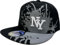 J26 Kids Kinder Snapback USA Cap Teenie Kappe Basecap Mütze Trucker Cappy Sport NY (Grau Schwarz)