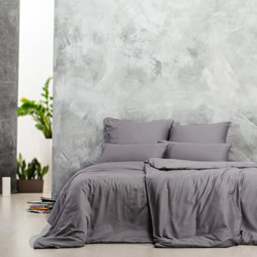 sei Design Bettset - 2teilig Bettgarnitur - 135x200 + 80x80 aus 100% Mako Satin Baumwolle