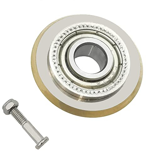 KtbeYTi 40000M Roue Coupe Carreaux, 22x6x6 mm Molette de Coupe en Carbure de Tungstène, Molette Coupe Carrelage avec Goujon de Noix, pour Couper les Carreaux, le Verre, Argent