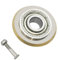 KtbeYTi 40000M Roue Coupe Carreaux, 22x6x6 mm Molette de Coupe en Carbure de Tungstène, Molette Coupe Carrelage avec Goujon de Noix, pour Couper les Carreaux, le Verre, Argent