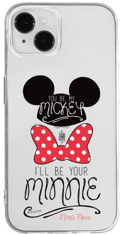 ERT GROUP Handyhülle für Apple iPhone 14 Plus Original und offiziell Lizenziertes Disney Muster Mickey & Minnie 004 optimal an die Form des Handy angepasst, teilweise transparent