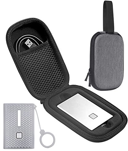 Palumma Coque pour disque dur externe Samsung T7 avec coque en silicone pour disque dur externe portable Samsung T7 (gris)