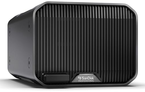 SanDisk Professional 16TB G-RAID Mirror - External HDD, RAID with Redundancy, Thunderbolt 3, USB (10Gbps), 7200RPM Ultrastar Hard Drive, Up to 250MB/s Read in RAID 1 - SDPHH2H-016T-NBAAD