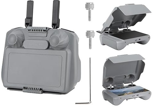 MotuTech 2-in-1-Schutz und Sonnenblende, verstellbarer Winkel für DJI RC 2, Fernbedienung für DJI Mini 4 Pro/Air 3 (für DJI RC 2)
