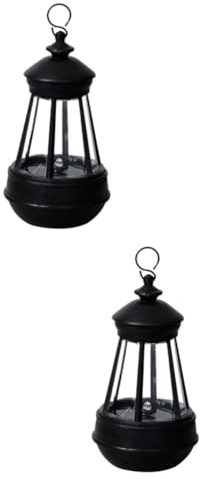 DOITOOL Außenbeleuchtung 2st Solarlaterne Gartendekorationen Im Freien Solarbetriebene Laterne Solarbetriebener Projektor Hängende Außenlaterne Solare Campingbeleuchtung Tierdekor Led Nachtlicht