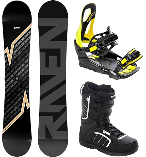 RAVEN Snowboard Set: Snowboard Pulse + Bindung s230 Lime + Boots Target (167cm Wide + s230 Lime M/L + Target 47)