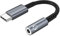 INF Adattatore da USB-C a 3,5 mm per cuffie, telefoni cellulari con presa USB-C, dispositivi con USB-C, 13,5 cm, 1x adattatore audio (grigio)