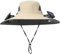 Men Women Wide Brim Sun Hats with 2 Solar Fan Waterproof Breathable Bucket Hat Outdoor Fishing Hat for Hiking Camping, Solid Khaki, One size