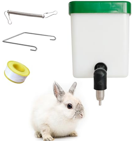 Automatischer Wasserspender Kaninchen 500ml Tropffreie Suspension Nager Trinkflasche Geeignet für Kleintiere
