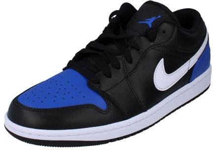 NIKE Air Jordan 1 Low Mens Trainers 553558 Sneakers Shoes (UK 8.5 US 9.5 EU 43, Black White Game Royal 042)