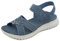 Meik Mangni Sandales Sport Femme Mode Sandales de Randonnée été Bout Ouvert Sandales Confortables Chaussures de Plage Bleu 38 EU