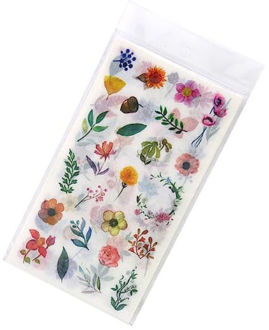 DIYEAH 12-Bogen-Packung Mit Floralen Aufklebern Perfekt Für Scrapbooking Und Bastelprojekte