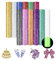 HTVSTD Glitter Heat Transfer Vinyl-12 Pcs 12 * 10 in Sparkly Iron on Vinyl HTV Vinyl for All Cutter Machines & T-Shirts