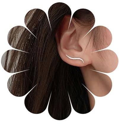 Aneneiceera Vintage Silber Ohrstecker Filigran Krabbler Ohrringe Wirbel Draht Krabbler Minimalistisch Ohrstecker Schmuck Für Frauen