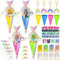 iZoeL 4 STK Einschulung Geschwisterschultüte Jungen Mädchen, 30cm Geschwister Schultüte Kleine Zuckertüte kleine Schultüten für Schüler Studenten