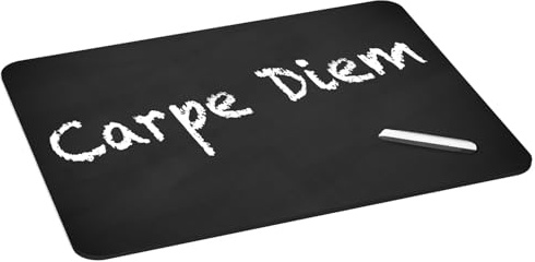 Pedea Gaming und Office Mauspad - 350 x 280 mm - mit vernähten Rändern und Rutschfester Unterseite, Carpe Diem