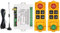 4-Kanal Wasserdichter Funkempfänger mit Fernbedienung | DC 12V/24V/36V | 433MHz FM Funkrelais-Schalter mit Saugnapfantenne | 20–200 m Reichweite (2RF)