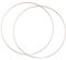 Harilla 2X Metall Blumener Hoops Circle Home Decoration Craft Hoop Ringe vielseitige hängende Handwerkskranzringe für Hochzeitskranz, Durchmesser 45 cm