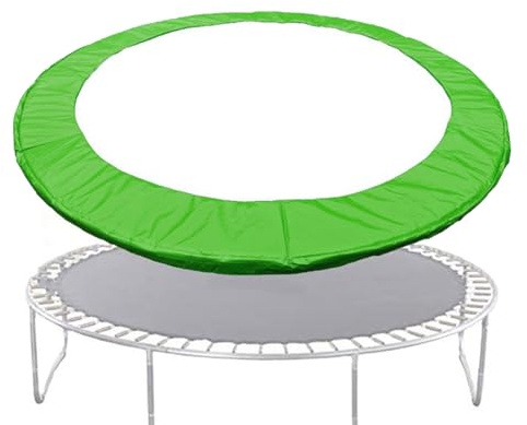 JIEBWCHA Schutzkissen für Trampolin, 180/240/306 cm, Federabdeckung, reißfest, UV-beständig, für den Außenbereich geeignet